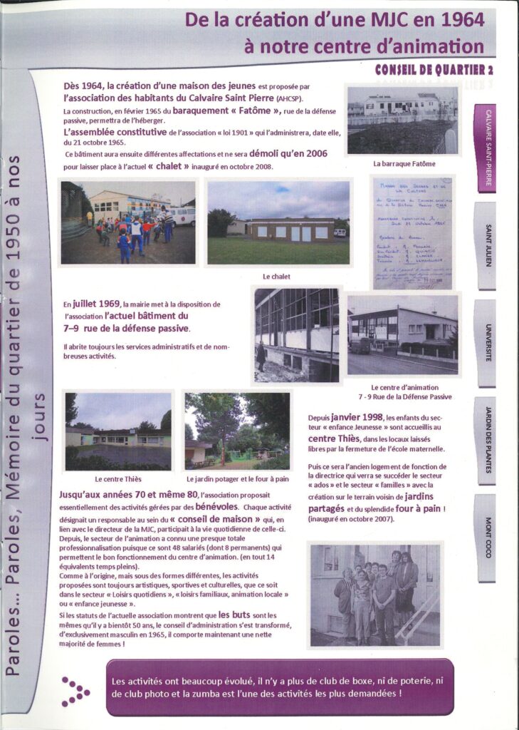 Archives de La Fabrik, centre d’animation historique du quartier à Caen